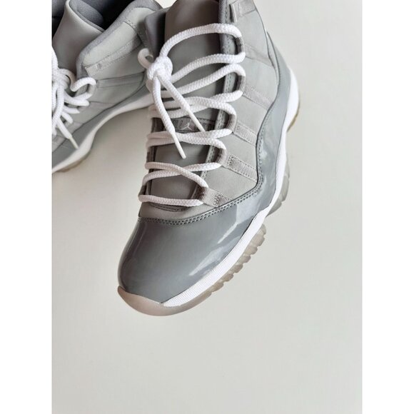 NIB 2010 NIKE Air Jordan 11 Retro Cool Grey Leather Lace Up Sneakers, Size 11 - Picture 7 of 16